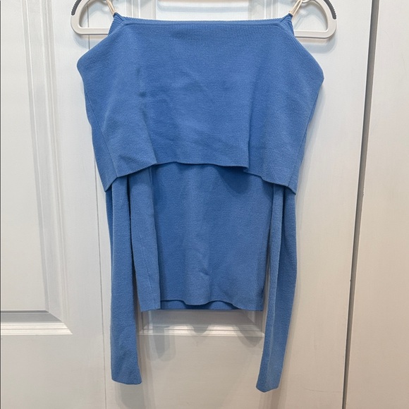 Aritzia Wilfred Nola Sweater Azurine Blue Size M - Picture 2 of 5